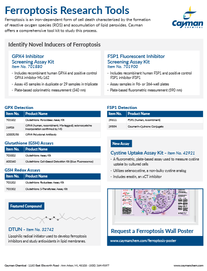 Ferroptosis Research Tools<br>